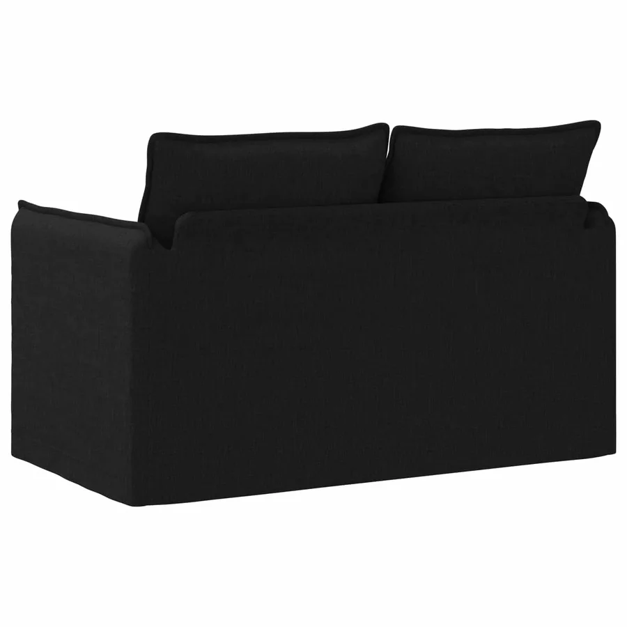 Canapé Noir 136 x 82 x 85 cm tissu - 6