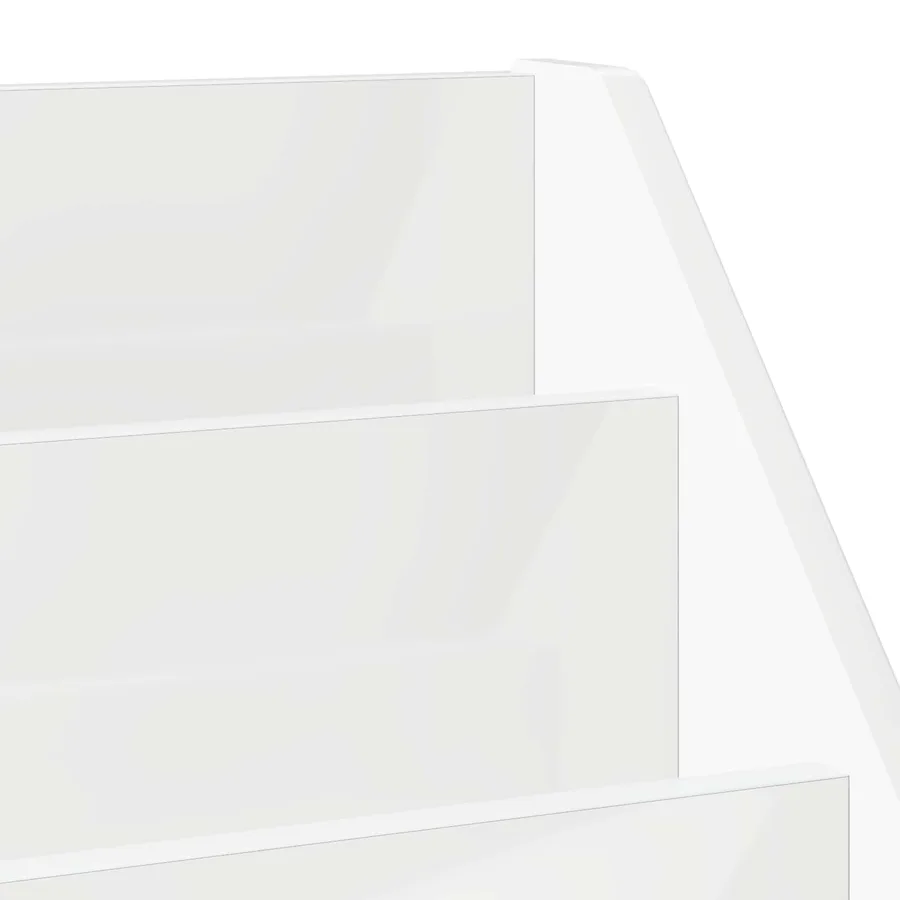 Bibliothèque pour enfants Blanc brillant 60 x 29,5 x 69 cm - 8