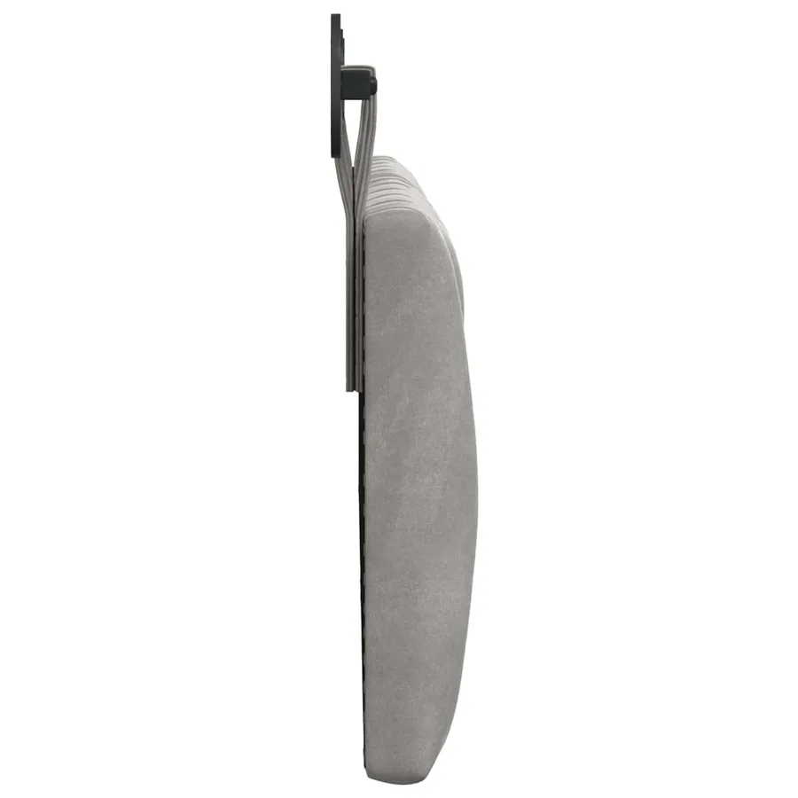Tête de lit suspendue Avec lumière LED Gris clair Velours - 6