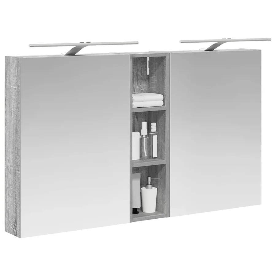 Ensemble de Meubles de Salle de Bain 3 pcs 120 x 14,5 x 70 cm - 3