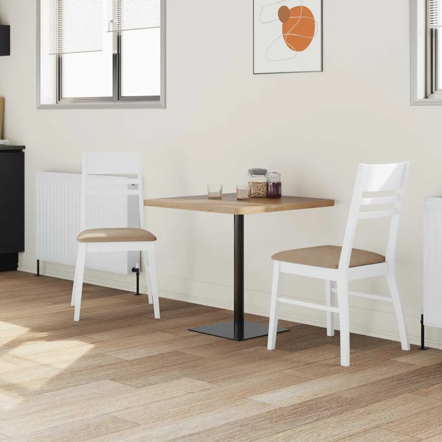 Chaises de salle à manger 2 pcs Blanc 43 x 54 x 89 cm - 3