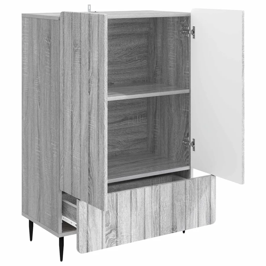 Buffet Sonoma gris 66 x 34,5 x 97 cm Bois d'ingénierie - 4