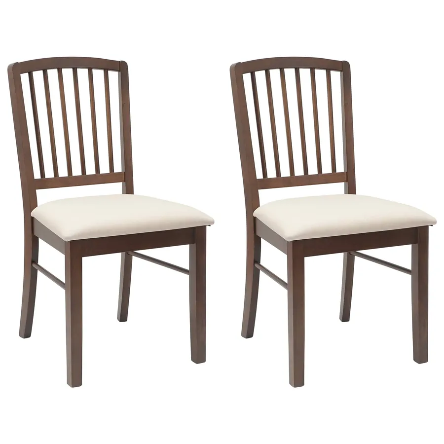 Chaises de salle à manger 2 pcs Marron Clair 50 x 52,5 x 91 cm - 2
