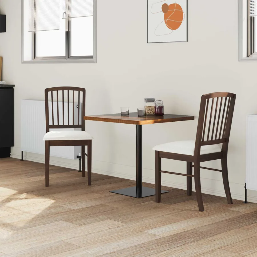 Chaises de salle à manger 2 pcs Marron Clair 50 x 52,5 x 91 cm - 3