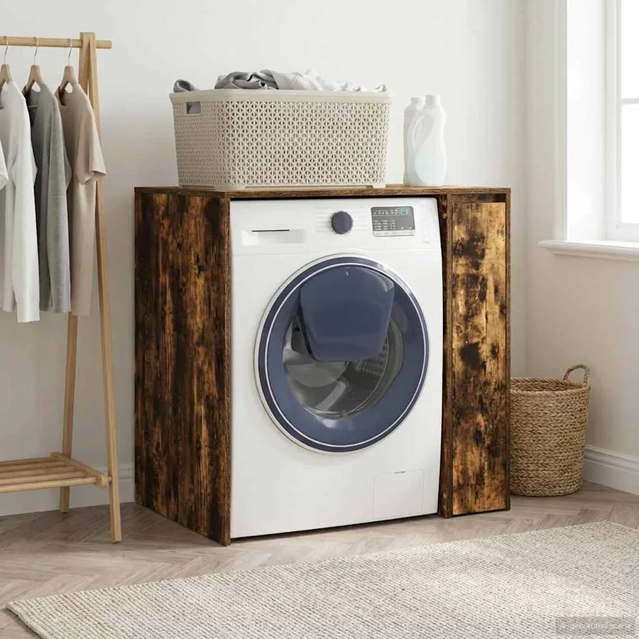 Armoire pour machine à laver Chêne fumé 87 x 60 x 89 cm