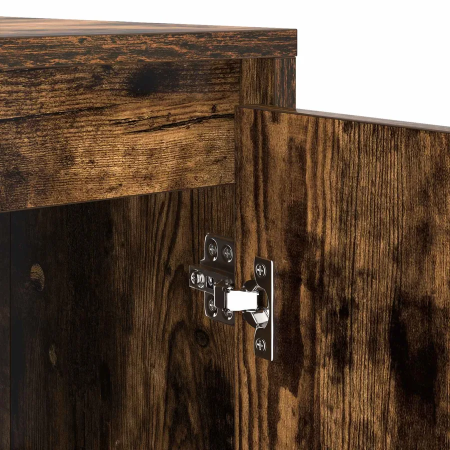 Armoire pour machine à laver Chêne fumé 87 x 60 x 89 cm - 9