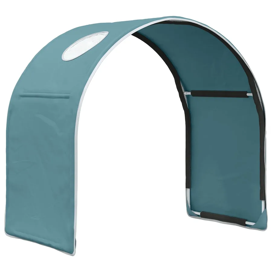 Tunnel de lit 2 pcs Bleu clair 211 x 52,5 x 2 cm Polyester - 4