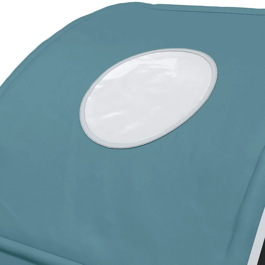 Tunnel de lit 2 pcs Bleu clair 211 x 52,5 x 2 cm Polyester - 8