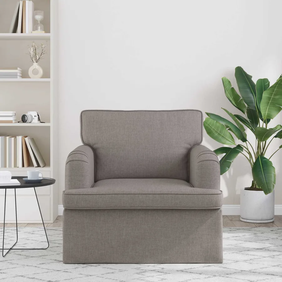 Canapé Taupe 84 x 80 x 85 cm tissu - 3