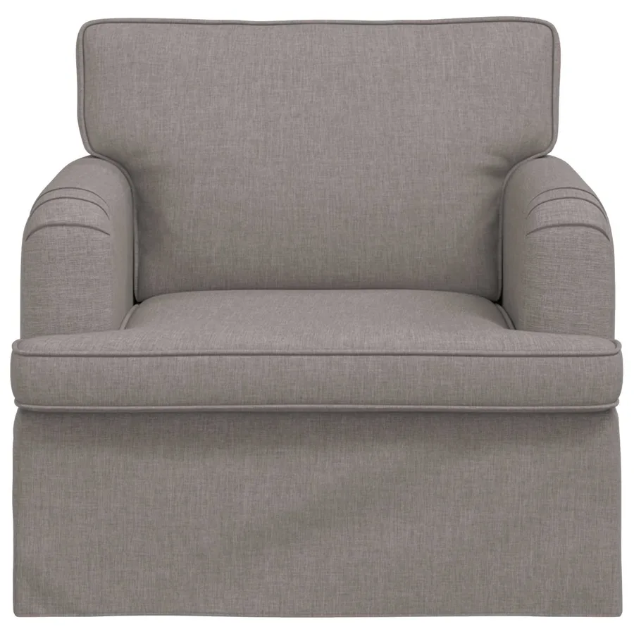Canapé Taupe 84 x 80 x 85 cm tissu - 4