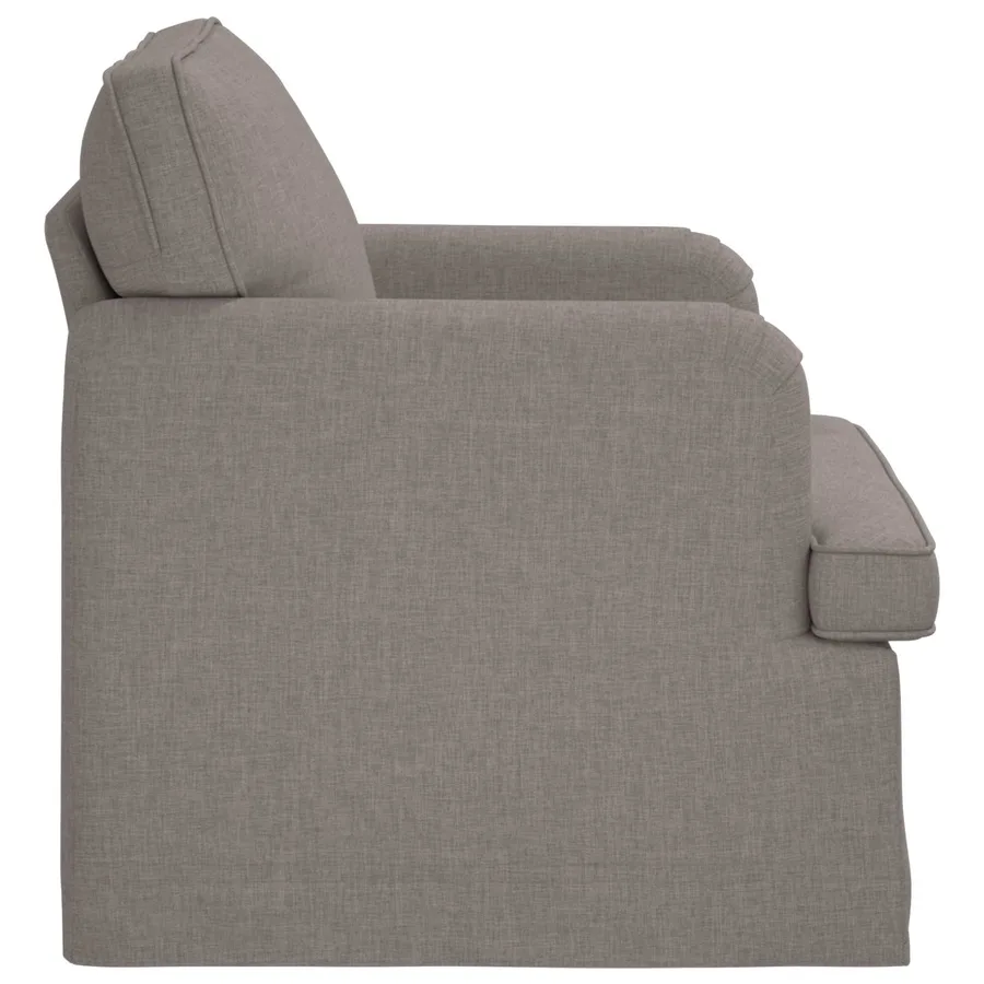 Canapé Taupe 84 x 80 x 85 cm tissu - 5