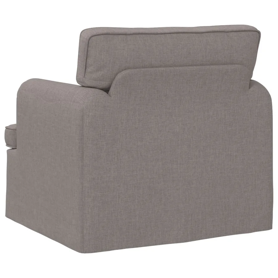 Canapé Taupe 84 x 80 x 85 cm tissu - 6