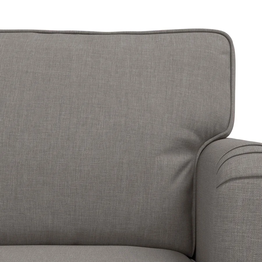 Ensemble de Canapés 2 pcs Taupe 201 x 80 x 85 cm tissu - 6