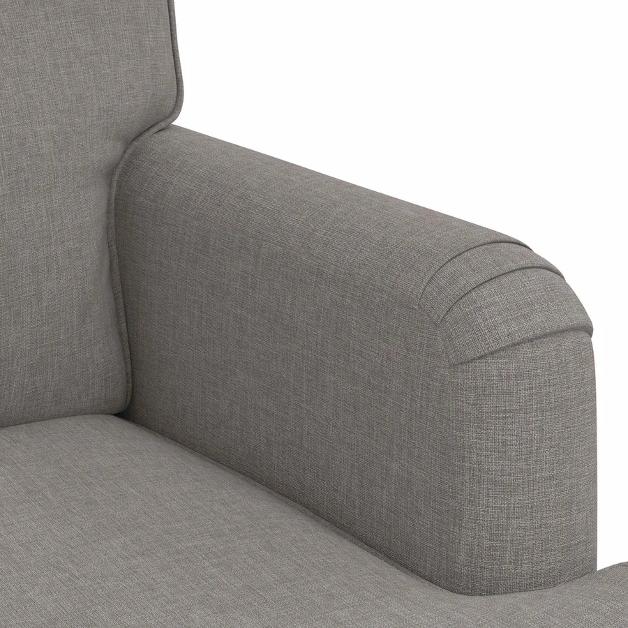 Ensemble de Canapés 2 pcs Taupe 201 x 80 x 85 cm tissu - 7