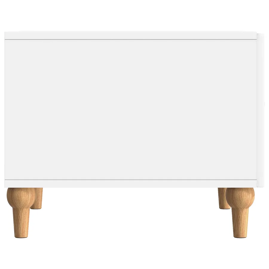 Table basse avec tiroir Blanc 49 x 50 x 40 cm Bois d'ingénierie - 6