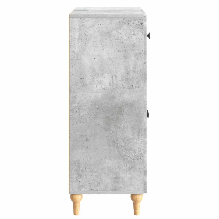 Buffet Gris béton 66 x 34,5 x 90 cm Bois d'ingénierie - 7