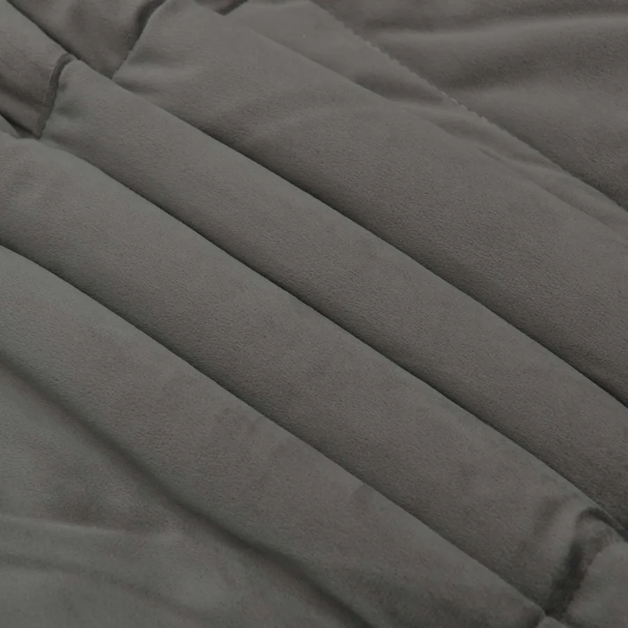 Duvet d'hiver Matelassé Gris clair 155 x 200 cm Microfibre - 7