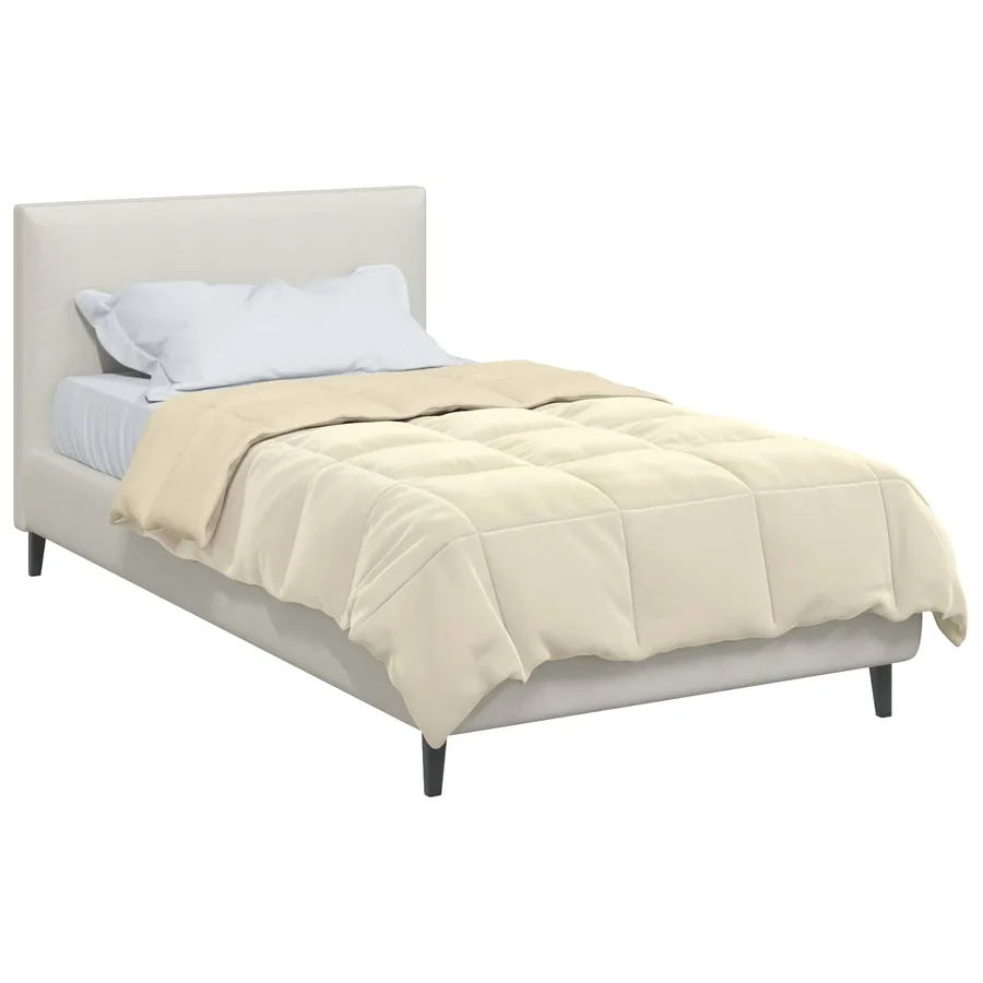 Duvet complet toute l'année Crème 135 x 220 cm Microfibre - 3