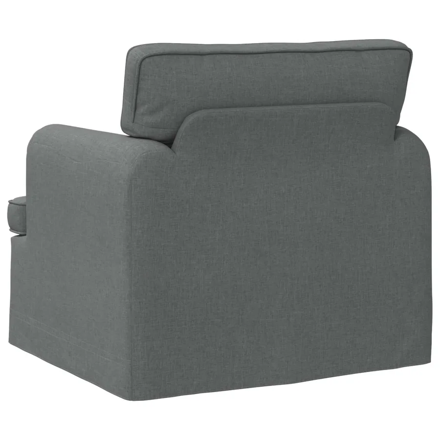 Canapé Gris foncé 84 x 80 x 85 cm tissu - 6