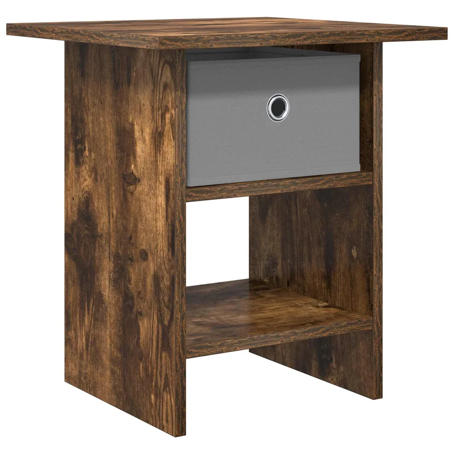 Table de chevet Chêne fumé 41 x 40 x 45 cm Bois d'ingénierie - 2