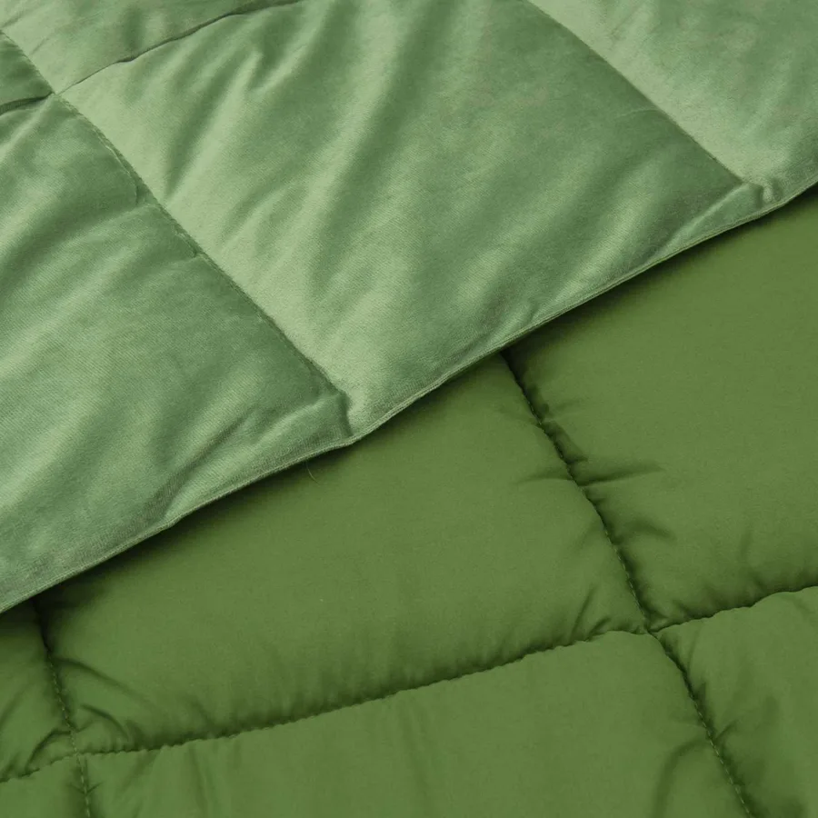 Duvet d'hiver Matelassé Vert 155 x 220 cm Microfibre - 5