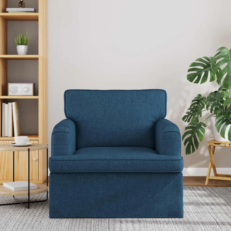 Canapé Bleu 84 x 80 x 85 cm tissu - 3