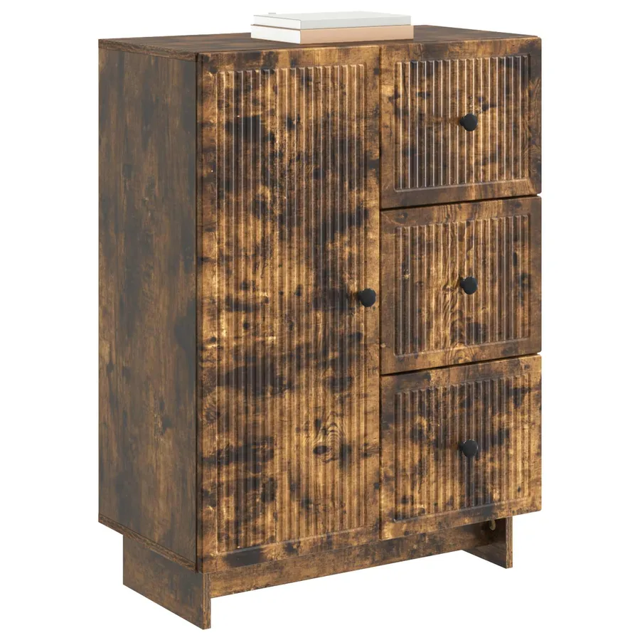 Buffet Chêne fumé 66 x 34,5 x 90 cm Bois d'ingénierie - 3