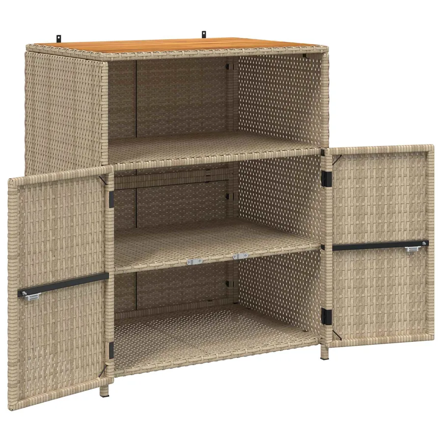 Armoire Beige 70 x 50 x 87 cm Polyester et Roly Ratten - 4