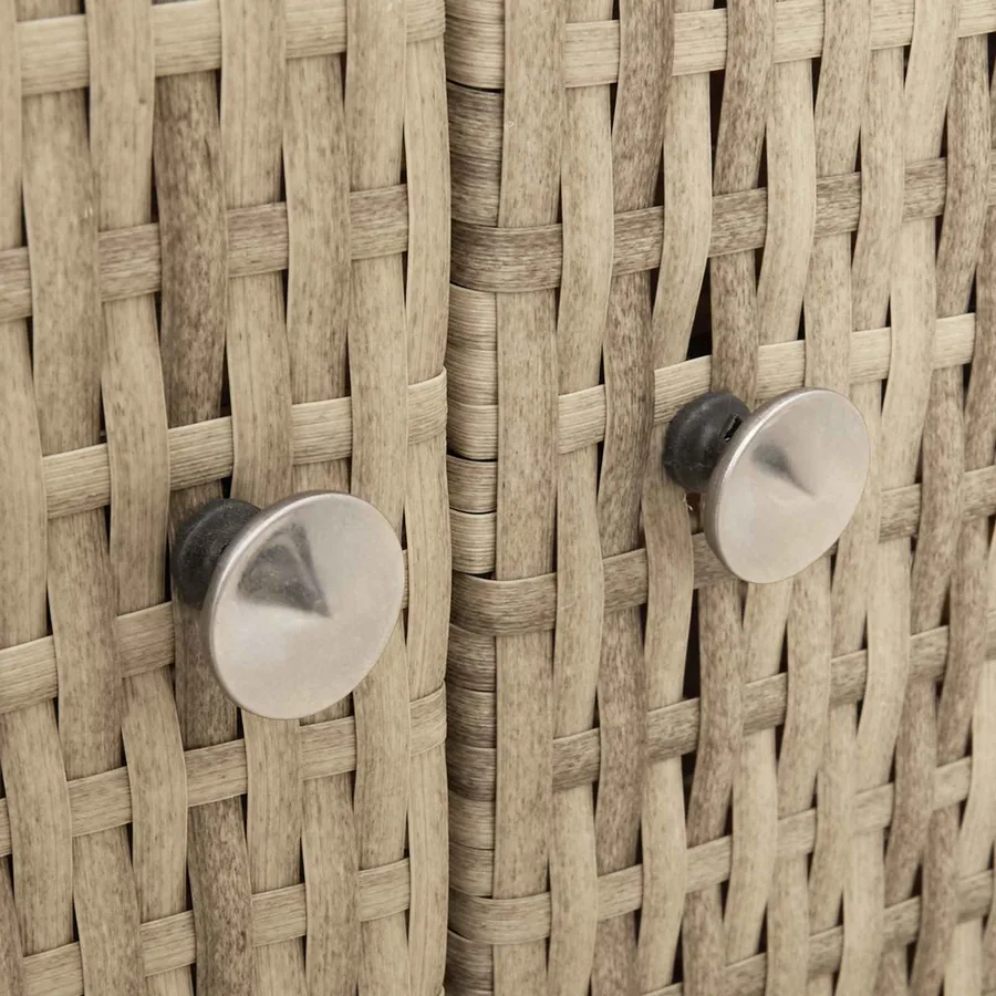 Armoire Beige 70 x 50 x 87 cm Polyester et Roly Ratten - 8