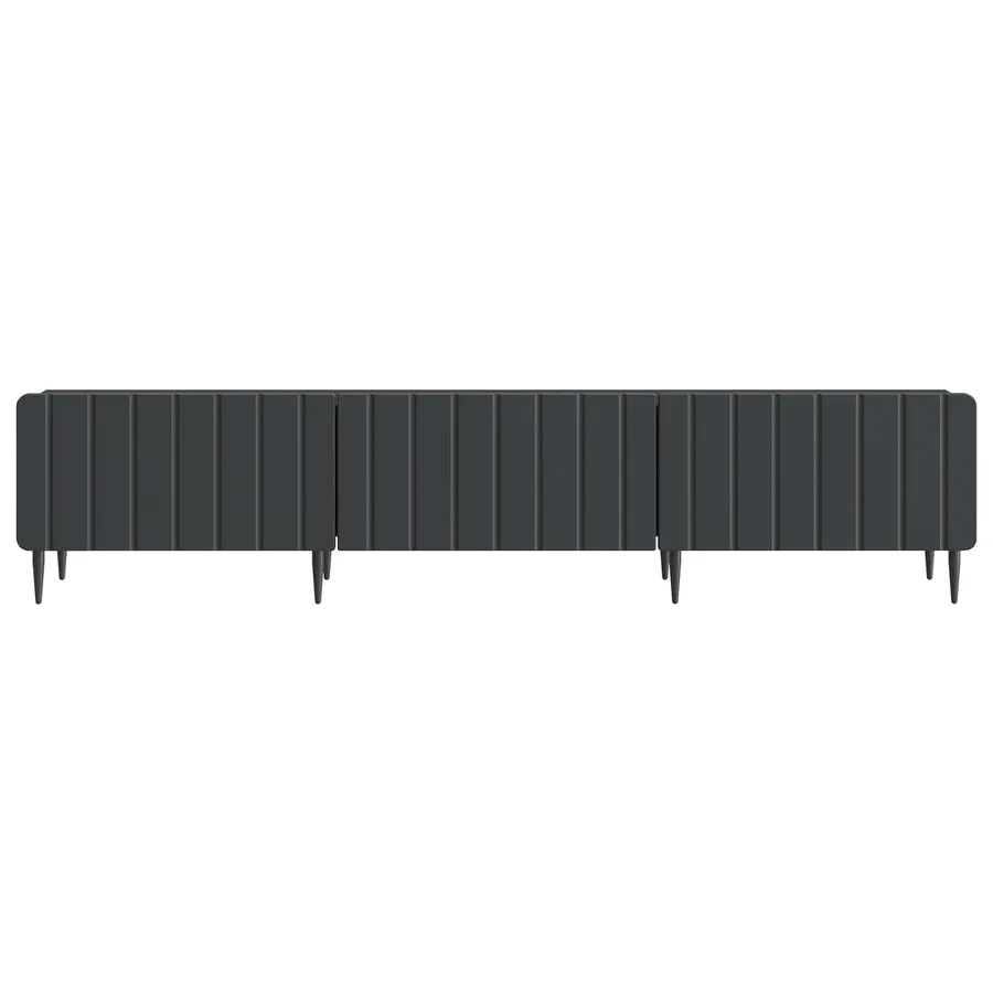 Meuble TV avec tiroir Noir 147 x 34,5 x 32 cm Bois d'ingénierie - 6