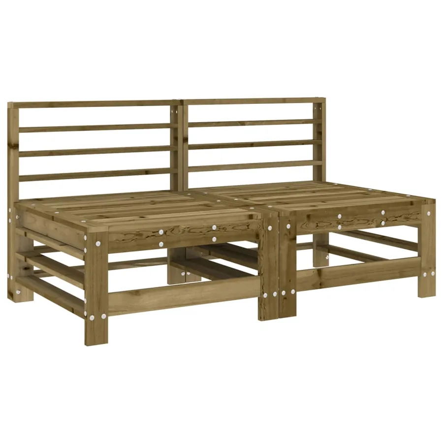 Salon de jardin 7 pcs bois de pin imprégné - 3