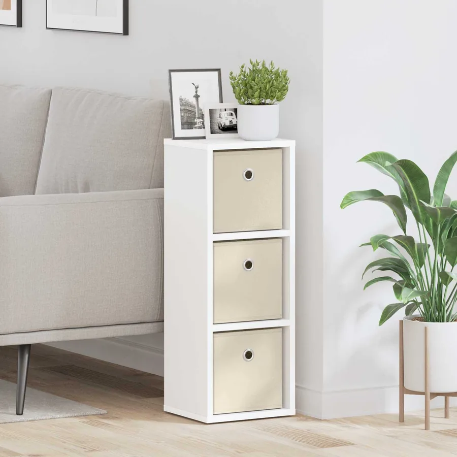 Buffet avec tiroir Blanc 25,5 x 22 x 69,5 cm