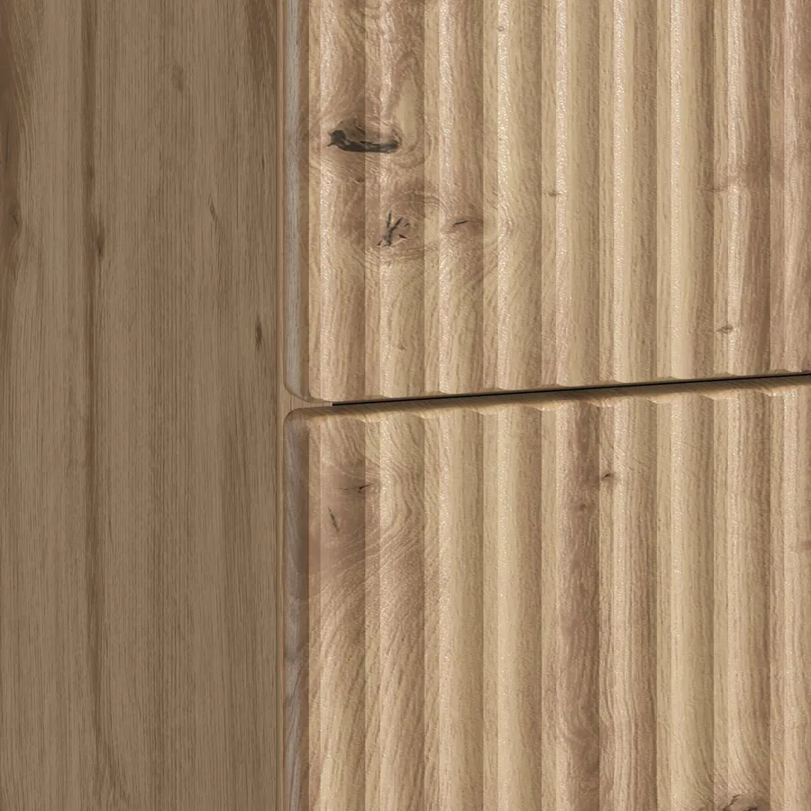 Cabinet de chevet 2 pc Chêne artisanal 43 x 34,5 x 48 cm - 8