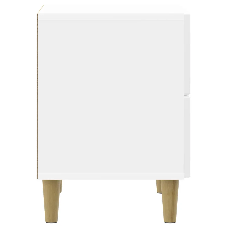 Cabinet de chevet avec tiroir Blanc brillant 43 x 34,5 x 48 cm - 6