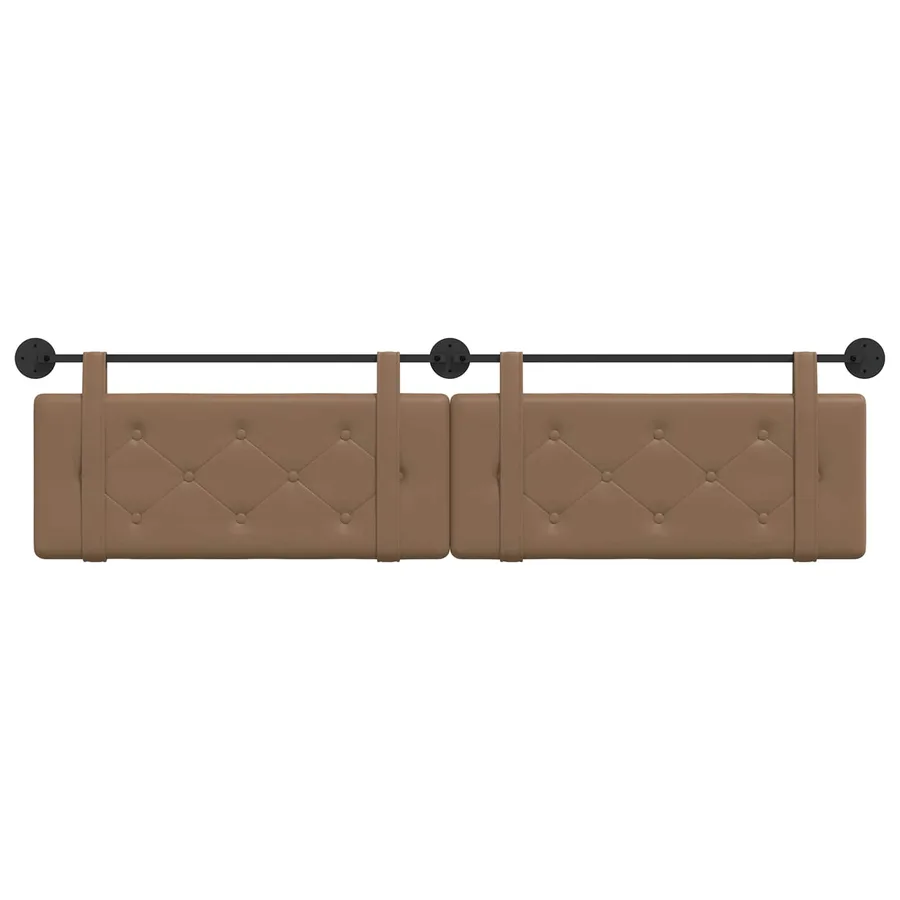 Tête de lit suspendue Cappuccino Simili cuir - 5