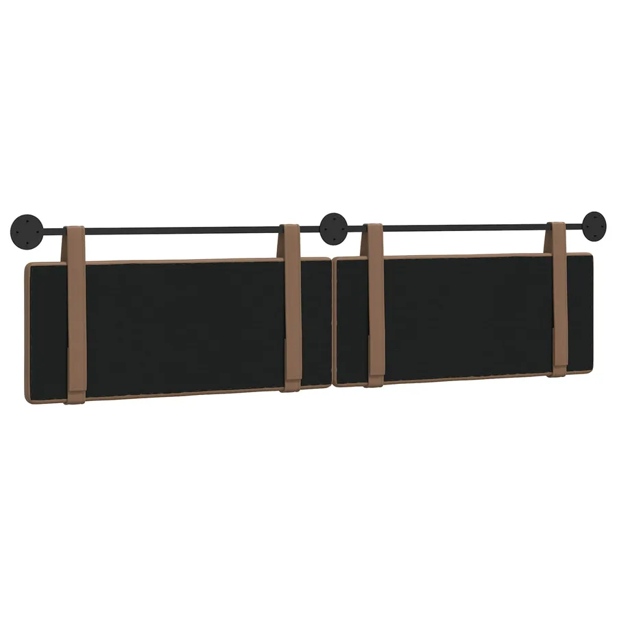 Tête de lit suspendue Cappuccino Simili cuir - 7