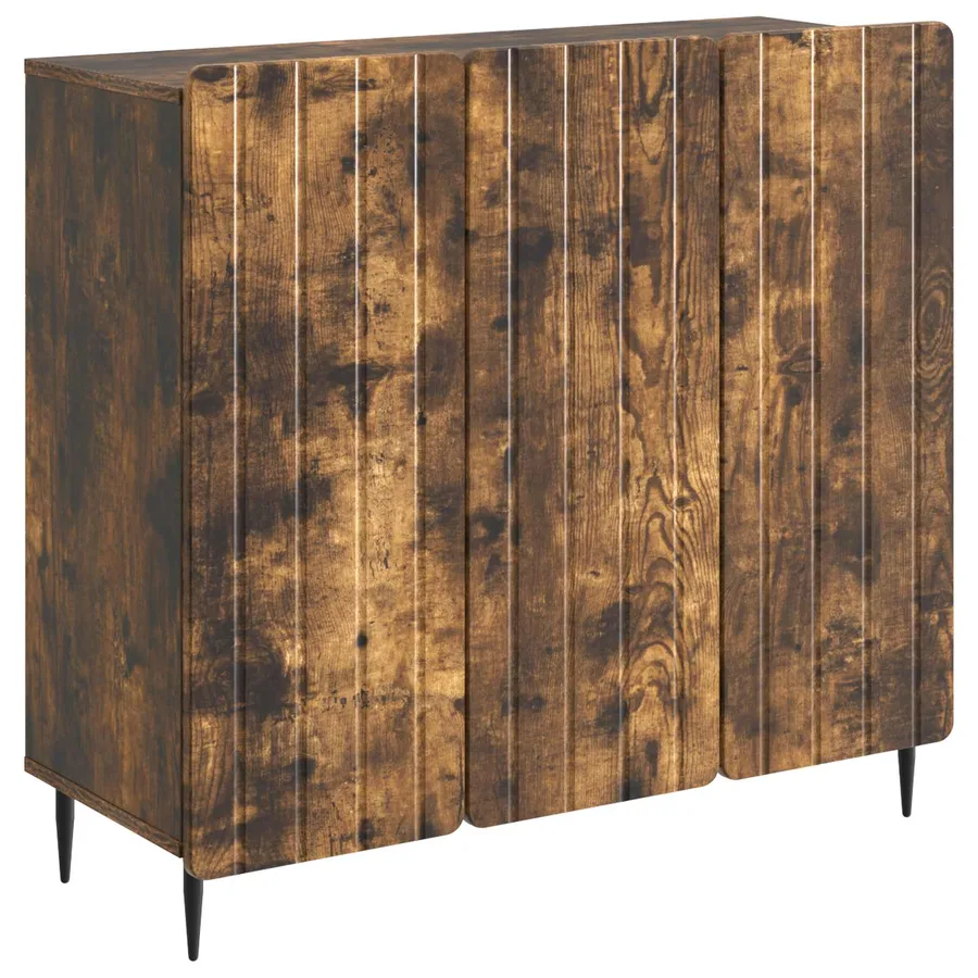 Buffet Chêne fumé 89 x 34,5 x 82 cm Bois d'ingénierie - 2