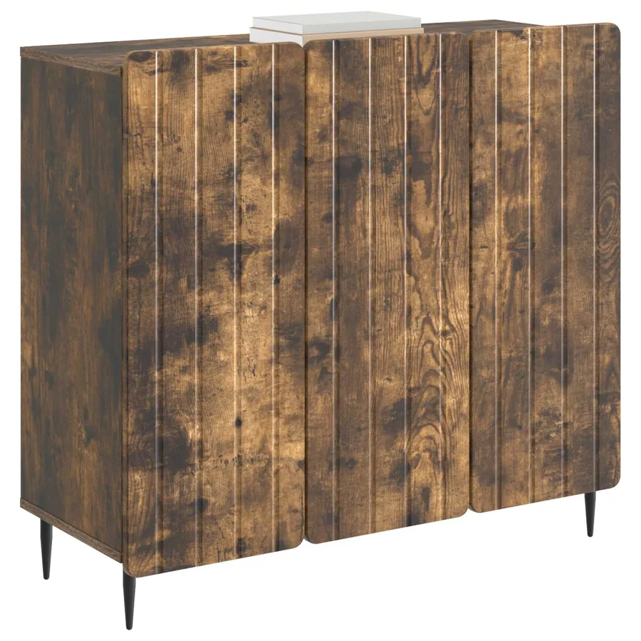 Buffet Chêne fumé 89 x 34,5 x 82 cm Bois d'ingénierie - 3