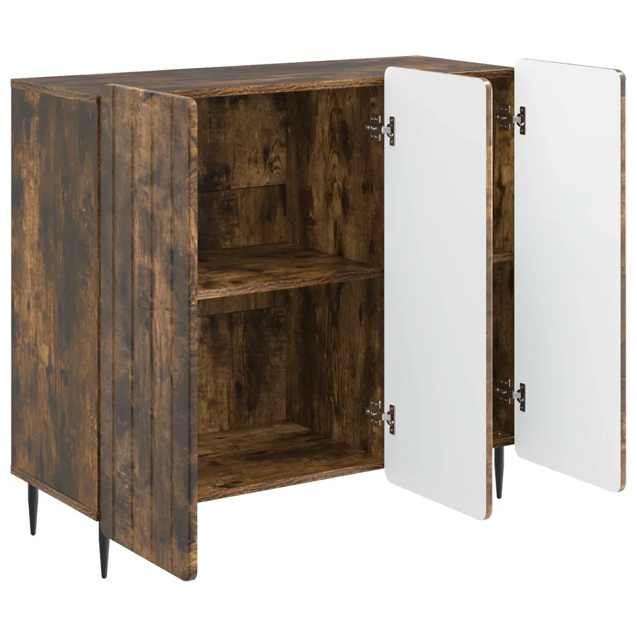 Buffet Chêne fumé 89 x 34,5 x 82 cm Bois d'ingénierie - 5
