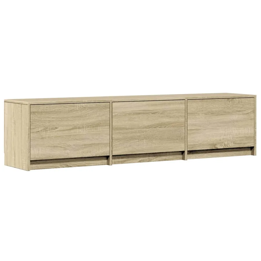 Meuble TV avec LED Sonoma 165 x 34 x 40 cm Bois d'ingénierie