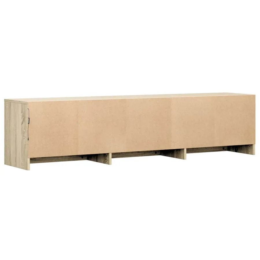 Meuble TV avec LED Sonoma 165 x 34 x 40 cm Bois d'ingénierie - 7