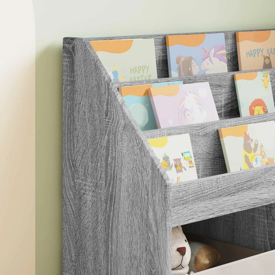 Bibliothèque pour enfants Gris Sonoma 72,5 x 29,5 x 69 cm - 5