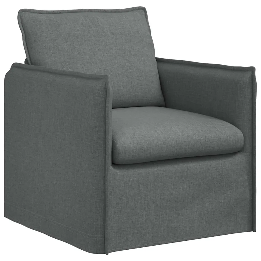 Canapé Gris foncé 75 x 82 x 85 cm tissu - 2