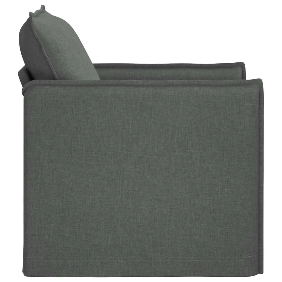 Canapé Gris foncé 75 x 82 x 85 cm tissu - 5