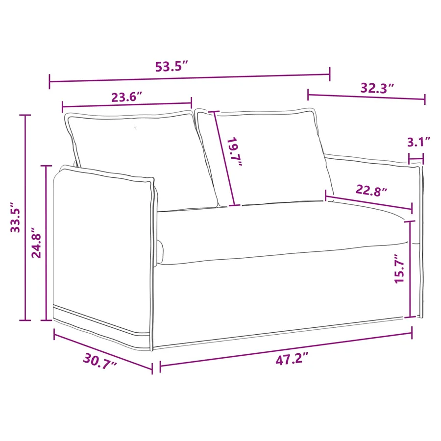 Ensemble de Canapés 2 pcs Gris foncé 136 x 82 x 85 cm Tissu - 11