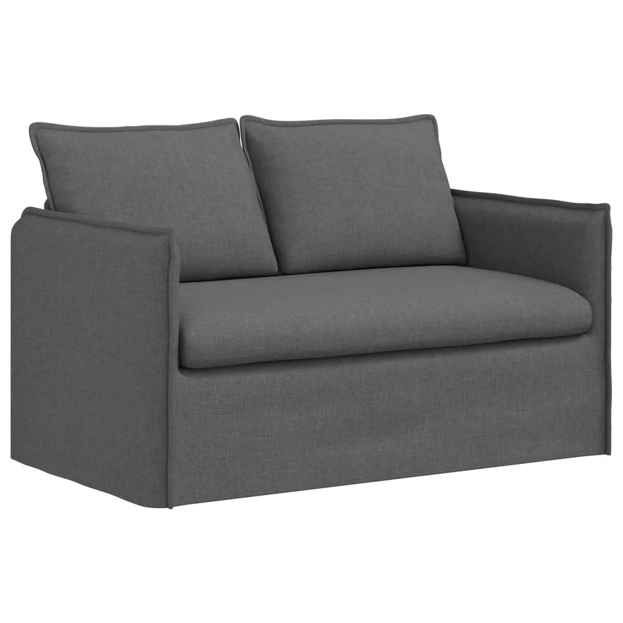 Ensemble de Canapés 2 pcs Gris foncé 136 x 82 x 85 cm Tissu - 5