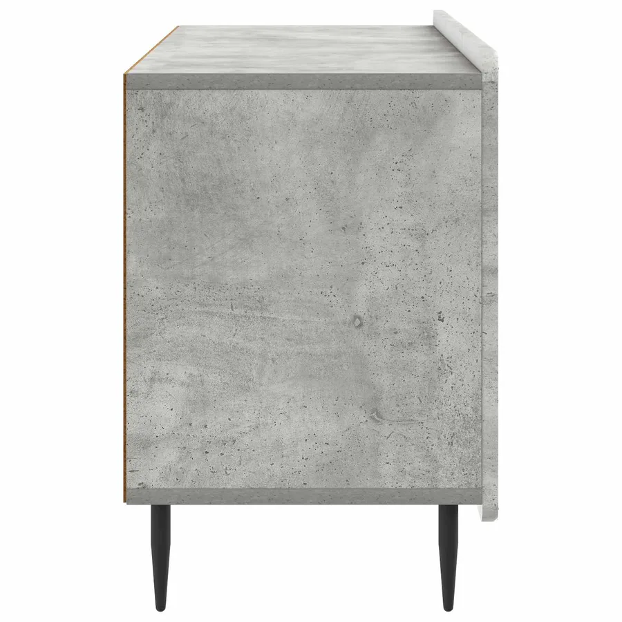Meuble TV Gris béton 99 x 34,5 x 52 cm Bois d'ingénierie - 7