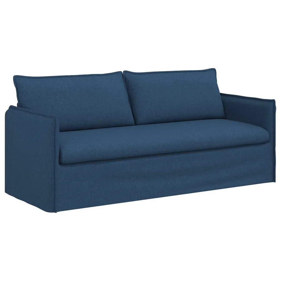 Ensemble de Canapés 2 pcs Bleu 196 x 82 x 85 cm Tissu - 5