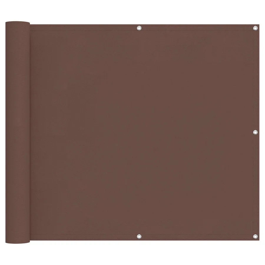 Écran de balcon Marron 90 x 200 cm Tissu Oxford - 2