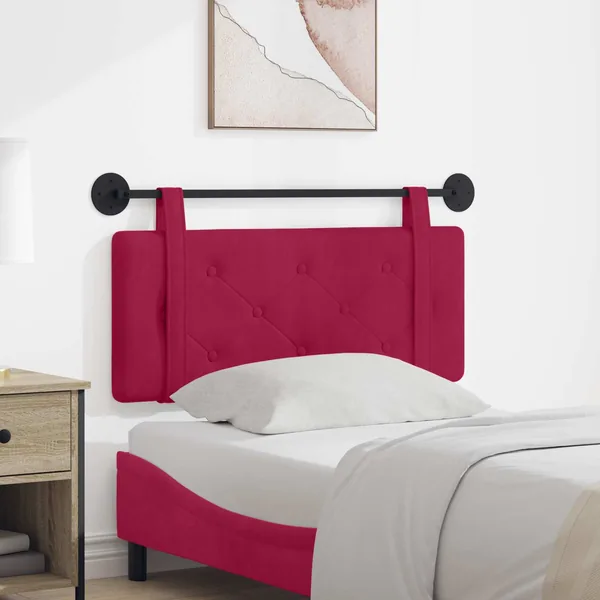 Tête de lit suspendue Bordeaux Velours